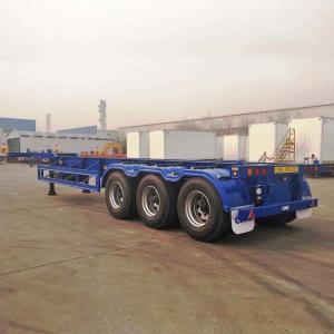 China 3 Axle 40 Ft Skeleton Container Trailer 12500*2500*1550mm on sale