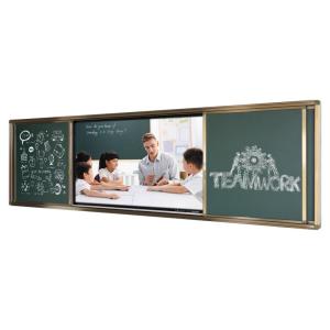 Quality Ultra HD Smart Touch Screen Blackboard Digital Board Push Pull Blackboard for sale