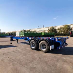 2 Axles ISO 35ton 40FT Intermodal Skeleton Trailer Skeletal Truck Semi Trailer