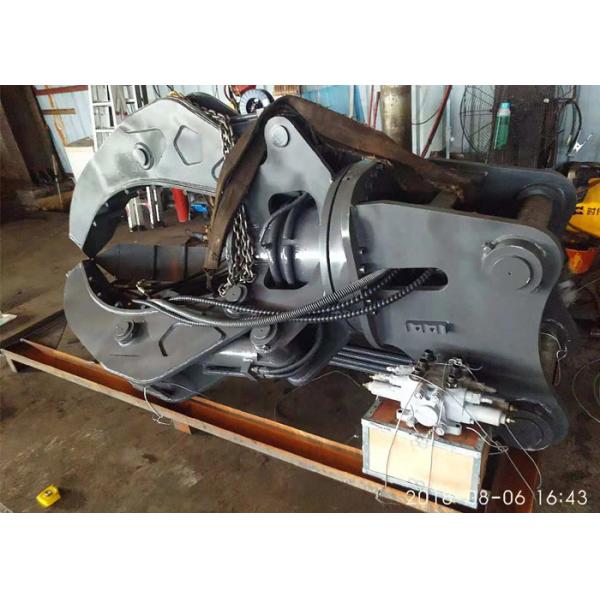 Customized Excavator Rotating Bucket , Backhoe Grapple Bucket Anti Wave Block