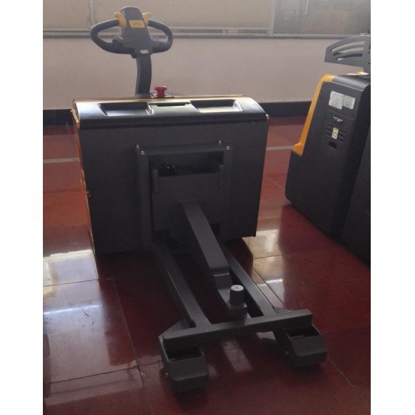 Pedestrian Electric Tow Truck Walking Type Emergency Braking For Textile Factory