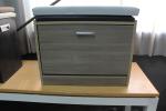 Beautiful Mix Color Particle Board Shoe Rack With Handle And Edgehand Handware