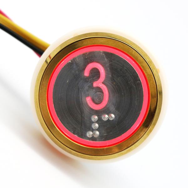iso Cop Lop Push Countactless Braille Elevator Buttons For Lift Hall Call 1.2 To 4mm Thicknes