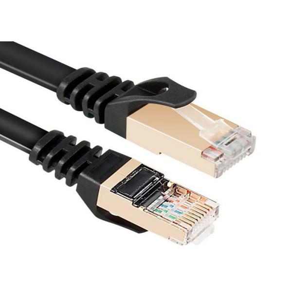 Flexible Cat 7 Ethernet Cable SSTP Patch Cord PVC Jacket HDPE Insulation