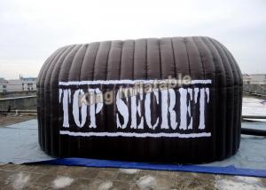 Quality Black Advertising Inflatable Open Tent Photo Booth Logo Printing For Trade Show for sale