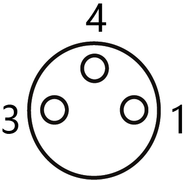IP67 M8 Connector Harness Double End Precast Wire Harness Male / Female Bend 3P PVC 3m