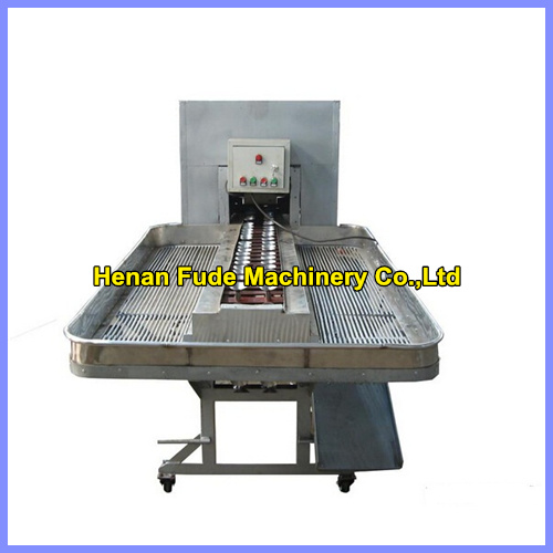 Garlic root cutting machine , dehydrated garlic chips processing machine