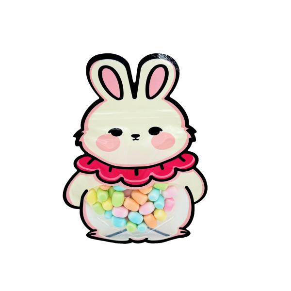 Custom Design Animal Shape Stand Up Pouches with Zipper Clear Window for Kid Snack, Dry Food, Candy, Cookies Packaging