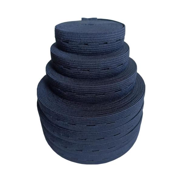 Polyester Knitted Rubber Band Adjustable Buttonhole Elastic For Pregnant Women