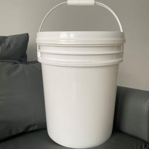 Quality Supply Clear Plastic Pail 20L Bucket with Lid and Certificate for sale