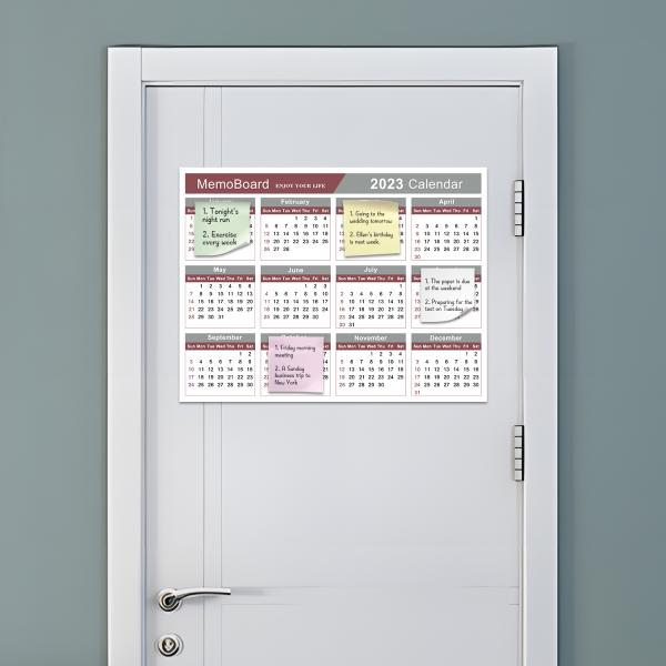 297x393mm Removable Weekly Planner Fridge Magnet Organizer Reusability For Fridge