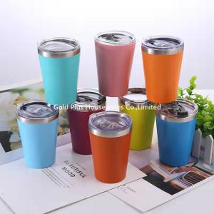 Quality Environmental stainless steel tumbler coffee cup with Lid big mouth vacuum travel tumbler for coffee for sale