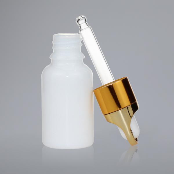 15ml Oil Dropper Glass Bottle Empty White Porcelain Cosmetic Containers