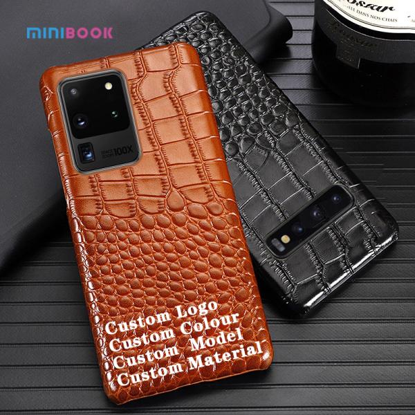 0.04kg OEM/ODM Crocodile Skin Pattern Real Leather Phone Case For Iphone 12 Pro Max