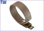 Full PU Leather Wristband Bracelet 64GB USB Pendrive Buckle Connected