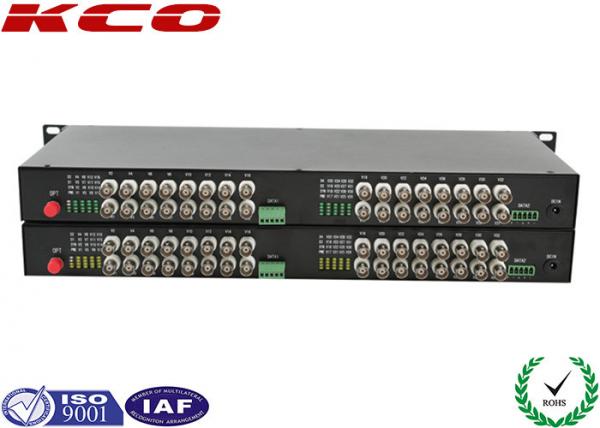 Buy Video To Fiber Optic Converter 32 Video Ways Rack Mountable Long Distance Point at wholesale prices