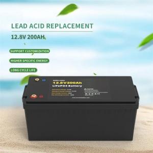 Quality Solar LFP Rechargeable Deep Cycle Battery 12V 200Ah Cell Energy Battery Pack for sale