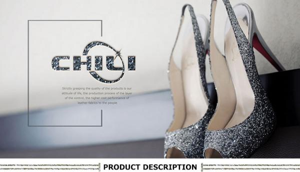 New Design Shining Pu Glitter Fabric For shoes And Bags