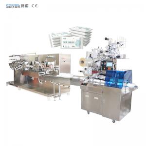 Quality PLC Wet Wipes Packing Machine Automatic Refreshing Cleaning Single Wet Wipes Tissue Sachet Making Machine 220v for sale