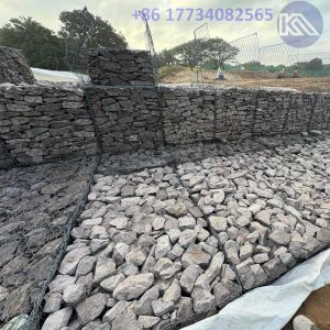 Standard Gabion Baskets For Constructing Retaining Walls Vegetation And Water