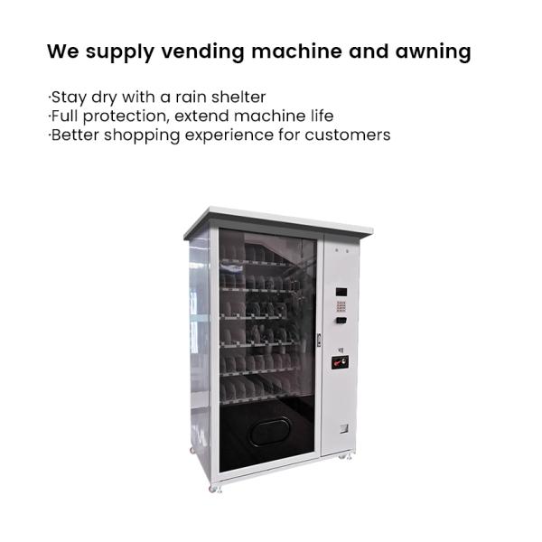 High Security Outdoor Shelter Vending Machine With Keyboard For Food Cooling Drinks Prevent Theft