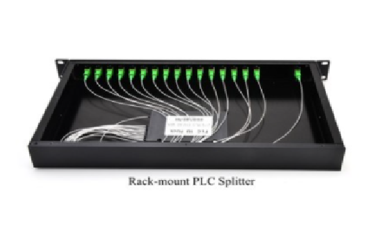 PLC Fiber Optic Spliter 1x16 1U 19" Rack Mount SC/APC Singlemode For FTTH
