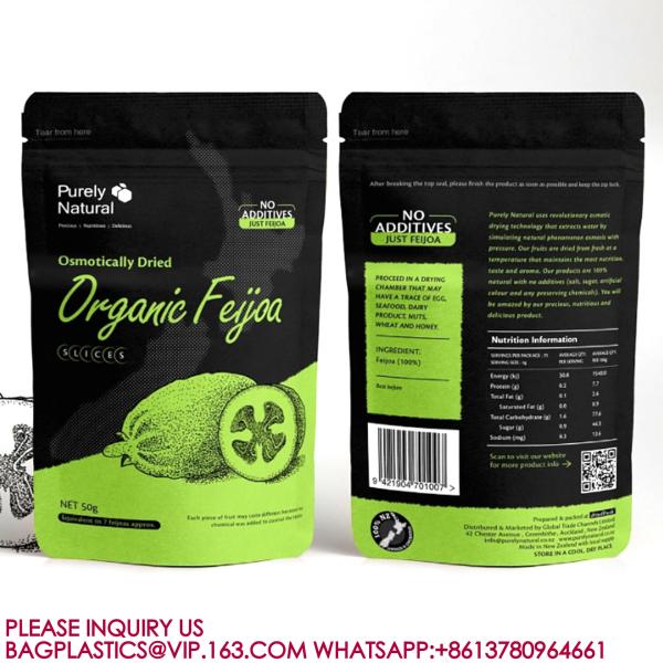 Food Packaging Bags Sweets Biscuits Nuts Zip Bags Plastic Packaging Aluminium Foil Bags