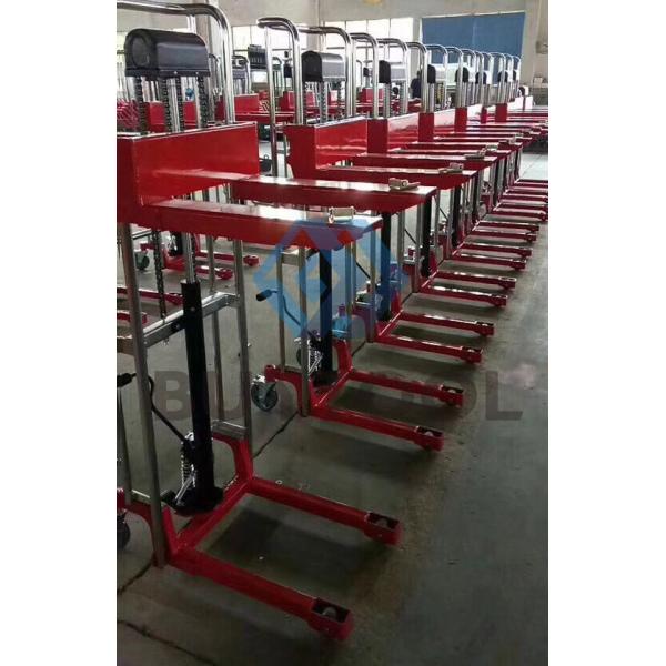 PJ4150 Hydraulic Manual Forklift Stacker 400kg 1000kg 1500kg Work Positioner Adjustable Fork Type