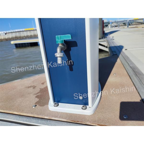 Kaishin Marina Plastic Dock Water Power Pedestal With Pontoon Decking Power and Water Pedestal Marine Service Bollard