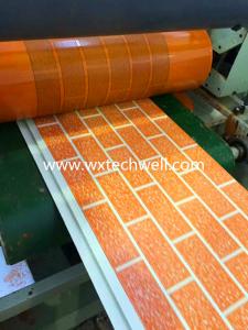 Quality Embossed Brick Pattern Exterior Decorative Metal Wall Cladding Panel Production Line for sale