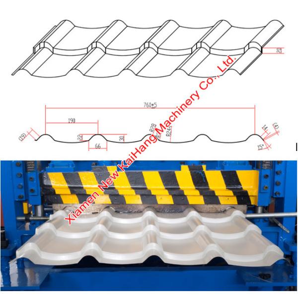 914mm Input Sheet Metal Roll Forming Machines With 75mm Shaft Diameter