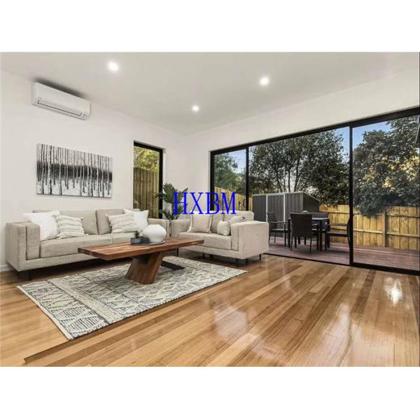 Powder Coated AS2047 12A Glass Aluminum Sliding Doors 6063-T5