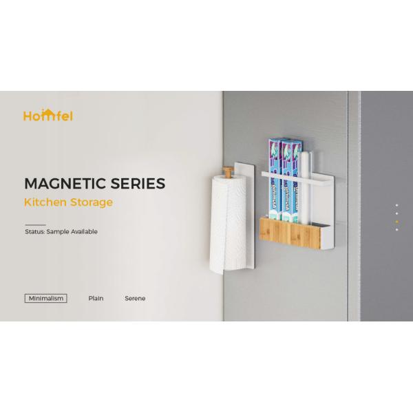 Household Magnetic Attraction Kitchen Organizer for Storage Holders Racks 80*102*290mm