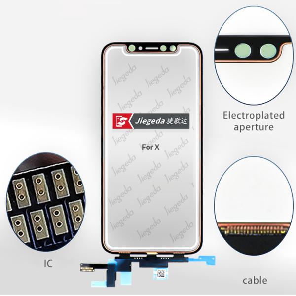 LCD Mobile Phone Touch Panel Screen Iphone X Digitizer frame Replacement