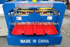 China PLC Control System Roof Sheet Making Machine Corrugated Iron Rolling Machine on sale