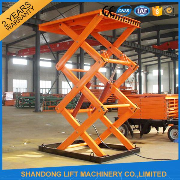 Stationary Scissor Lift Platforms , Indoor Scissor Lifting Table Equipment