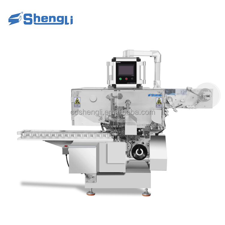 PLC Chocolate Foil Wrapping Machine 120pcs/Min Sweet Wrapping Machine