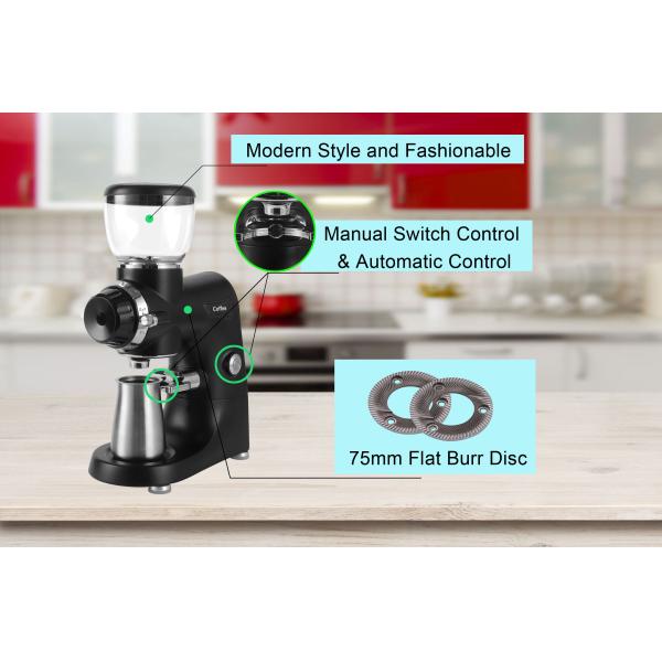 Design 2022 Adjustable Electric Burr Coffee Grinder App-Controlled for Home Grinding