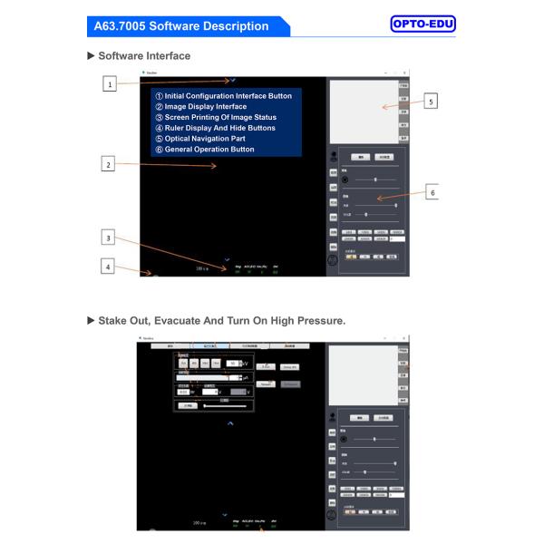 OPTO-EDU A63.7005 Schottky Field Emission Scanning Electron Microscope SE BSE 100000x 2.5nm@20KV