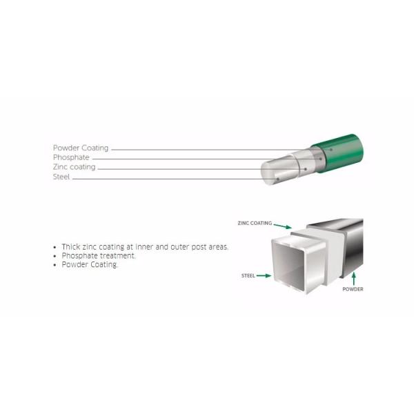 Green Rat Proof Garden Fence , PVC Coated 3D Triangle Wire Folding Fence