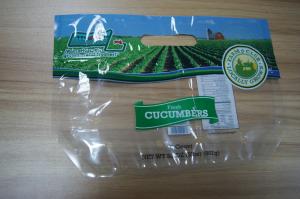 China Food Grade Transparent Fresh Fruit Vegetable Plastic Storage Zipper Packaging Bag on sale