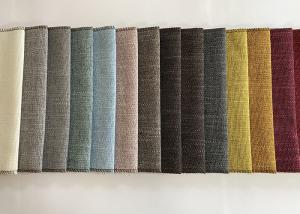Quality Brushed Linen Sofa Fabric Faux Slub Effect Home Textile for sale