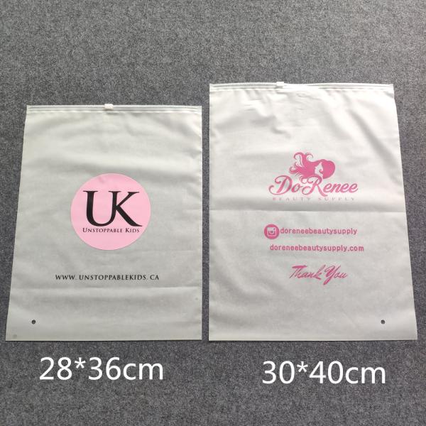 Top Quality EVA PE OPP Bio Degradable T Shirt Bag, OEM Printed Slider Zip Packaging Plastic Bags For Tshirt Swimwear