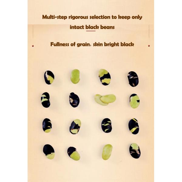 High Fiber Roasted Black Beans Snack Crispy Salted