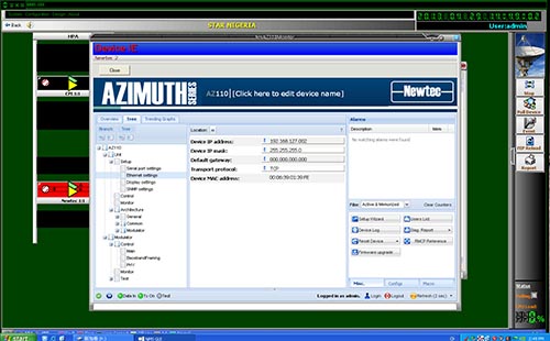 Earth Station Equipments Network Management System