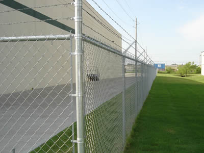 Made In QY TOP factory price metal steel coated galvanized powder coated menards lowes Chain link fence