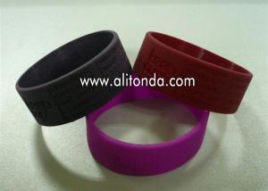 Quality China suppliers custom fashion silicone slap bracelet /slap wristband with printing logo for sale