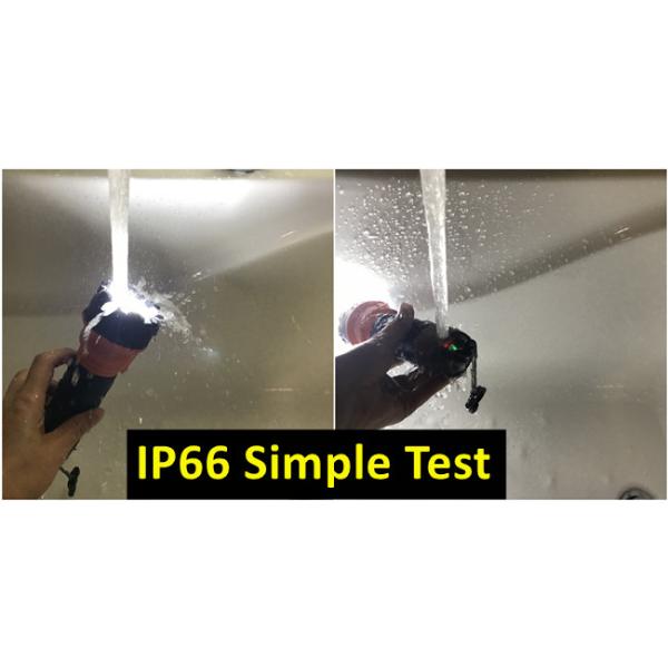 Robust IP66 5W LED Rechargeable Flashlight With SOS Mode