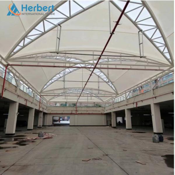 ETFE PTFE Tension Membrane Structure 50mm Roof Facade Couverture
