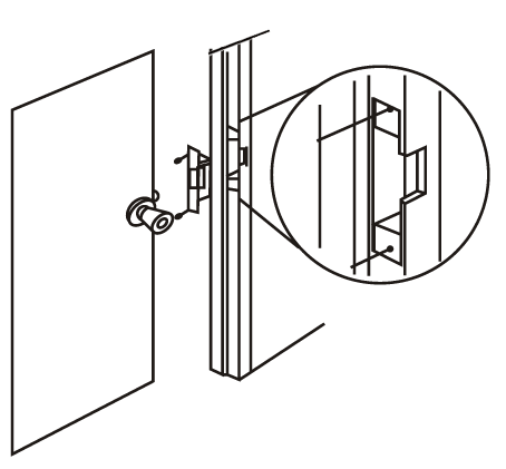 Double Door Electric Strike Lock / Magnetic Strike Lock 250kg Holding Force